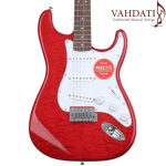 گیتار مدل Squier Affinity FSR Stratocaster QMT - Crimson Red Transparent - Image 3