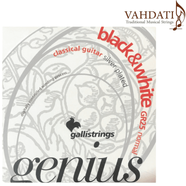 Remove-bg.ai_1737301750426 سیم گیتار کلاسیک گالی مدل Galli black and white - Image 1