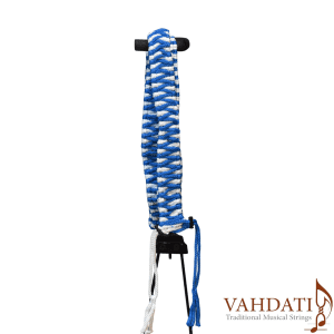 دوربافت هنگدرام سفید آبی طرحدار