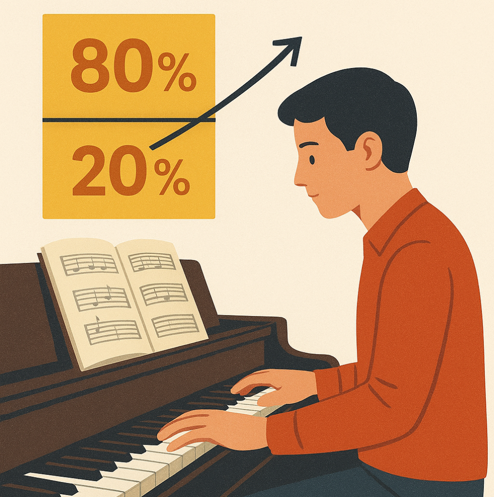 اصل پارتو در پیانو